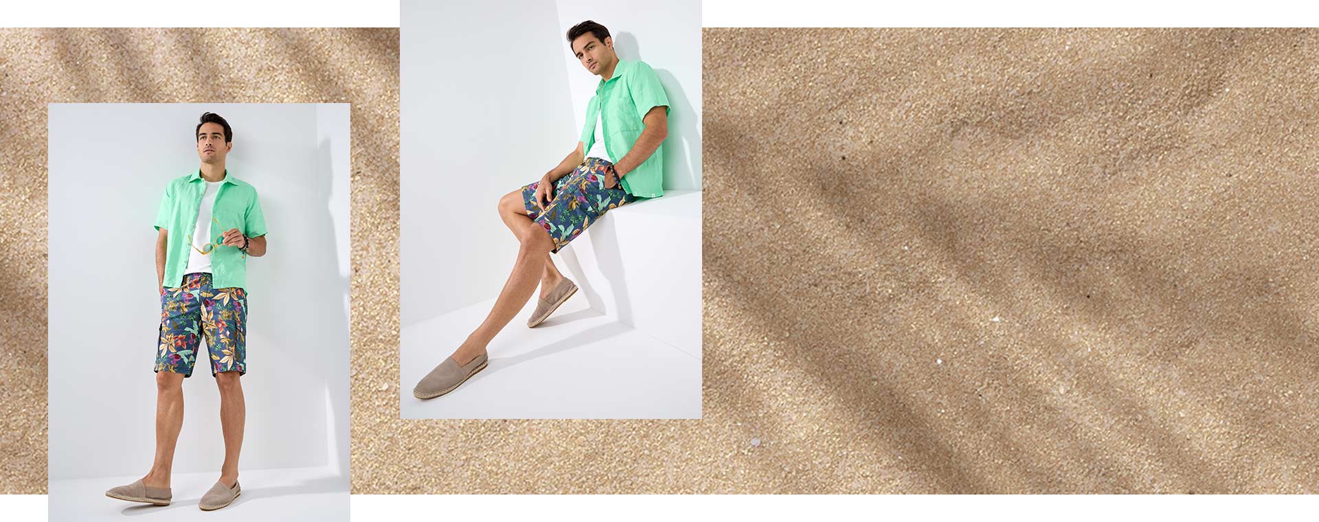 Landingpage Herren Urlaubsshop Desktop
