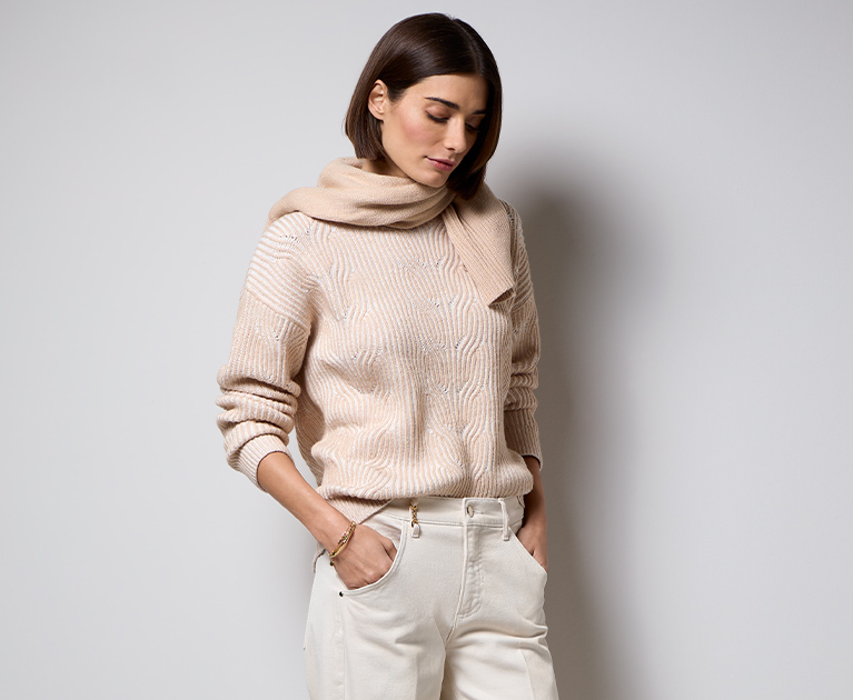 ANDMARY】Brenda lace knit set